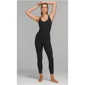 Lululemon Align Black bodysuit Leisure One Piece Size 10 yoga Summer 2024